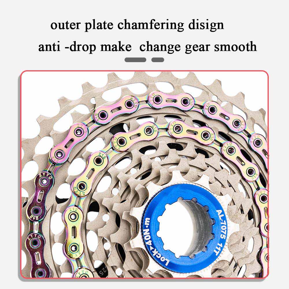 bicycle chain with cassette