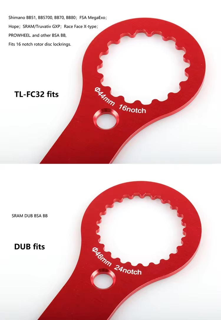 Aluminum Alloy Removal Tool Multifunctional Bicycle BB Wrench Repair Tool